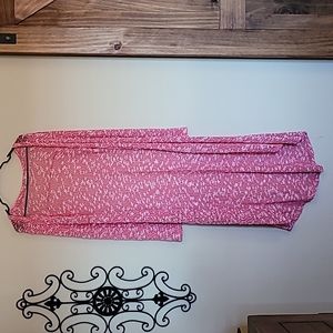 Ladies Long Open Cardigan